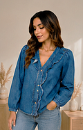 Blusa Denim Soft – Un básico elevado