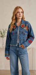 Chaqueta Cazadora Denim 'Arte & Contraste'