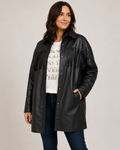 Chaqueta Sobrecamisa Western Luxe en Ecocuero