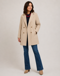 Blazer Oversize Beige de Doble Botonadura | Estilo Moderno y Versátil