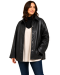 Chaqueta Corta Oversize Efecto Piel: Estilo y Confort Urbano