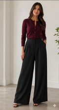 Sweater Romance en Tono Burdeo
