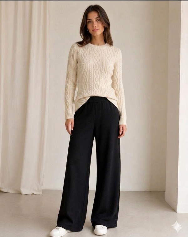 Sweater Clásico Cable Knit | Elegancia y Comodidad Invernal
