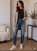 Cárdigan Largo Beige de Punto Trenzado: Elegancia y Confort para tu Invierno