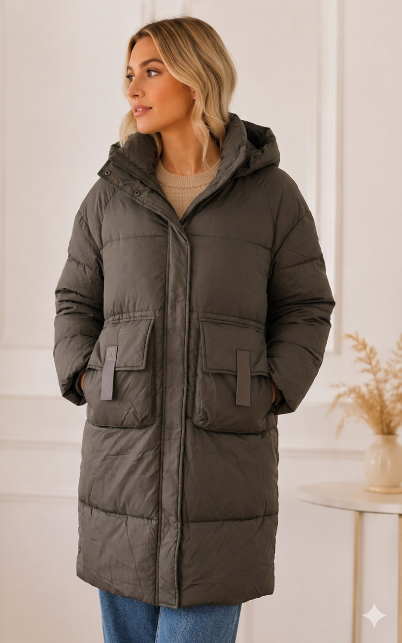 Parka Maxi Acolchada 