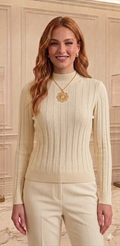 Sweater Tejido Ribeteado  | Elegancia Casual para Toda Temporada