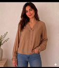 Blusa Boemia Romántica – Camel
