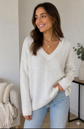 sweater Con Destellos Metalizados
