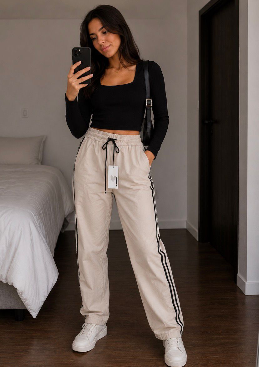 Pantalón Jogger Wide Leg Street Vibes – Arena