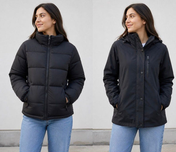 Parka 3 En 1 De Mujer Negra