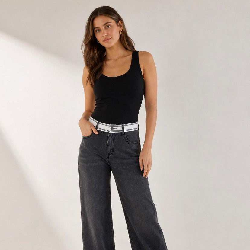 Camiseta Básica Rib con Forro Micropolar – Gris