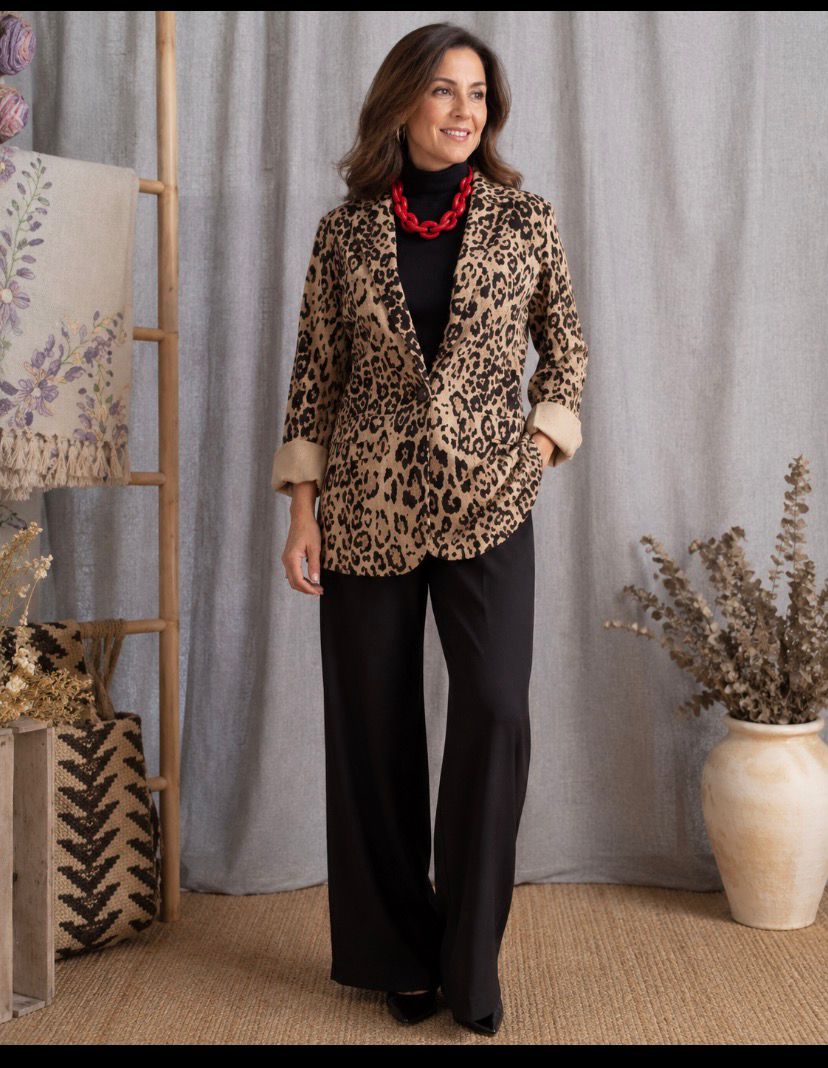 Blazer Sastrería Premium – Leopard PrinT