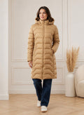 Parka Largo Acolchado con Capucha para Mujer - Elegancia y Calidez