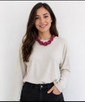 Sweater Punto Fino Cuello Redondo - Comodidad y Estilo