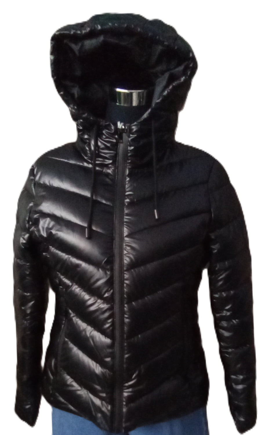 Chaqueta Acolchada Roja Brillante con Capucha - Estilo y Calidez